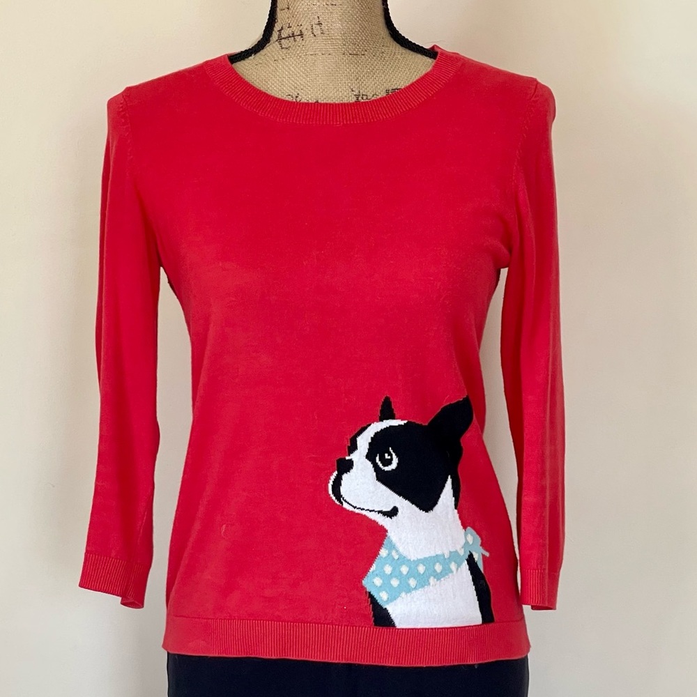 Talbots cute red sweater size XS